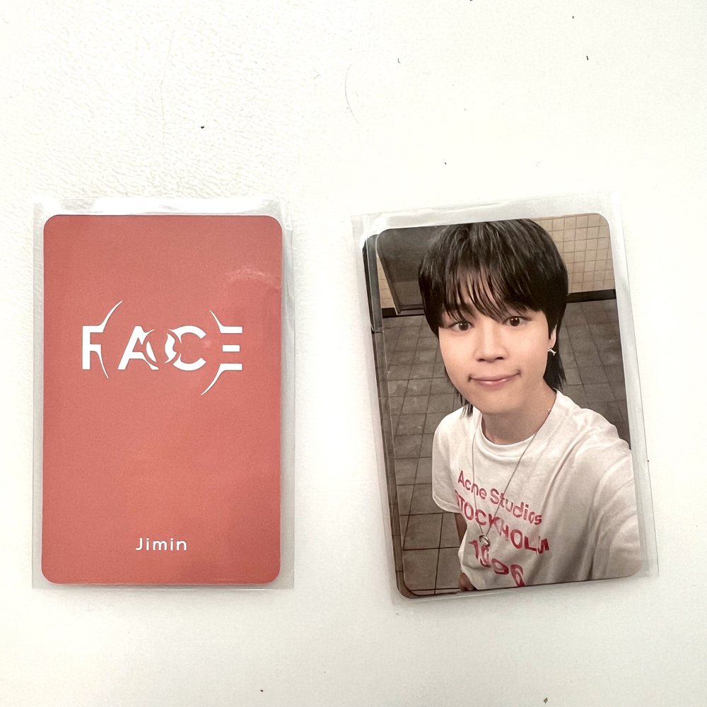Selling BTS Jimin Face Lucky Draw Photocards — Foxclouds
